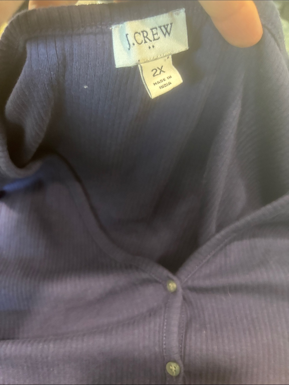 J.Crew Long-sleeve Ribbed Button Henley - Picture 3 of 3
